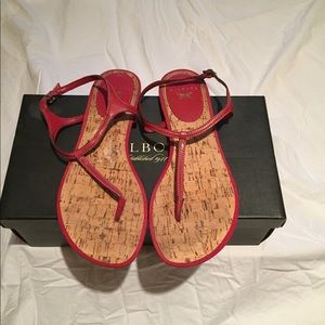 Talbots Red Sandals.